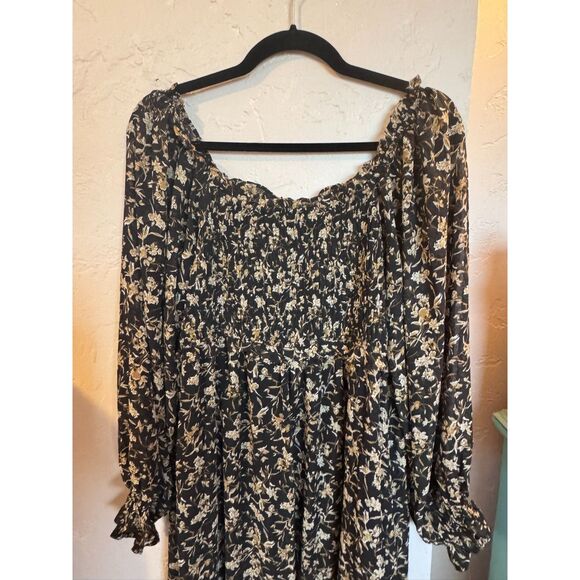 &Merci Black Floral Maxi Dress Large - Picture 8 of 8